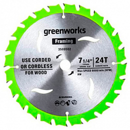 Диск Пильный по дереву Greenworks 13*20мм 2943407